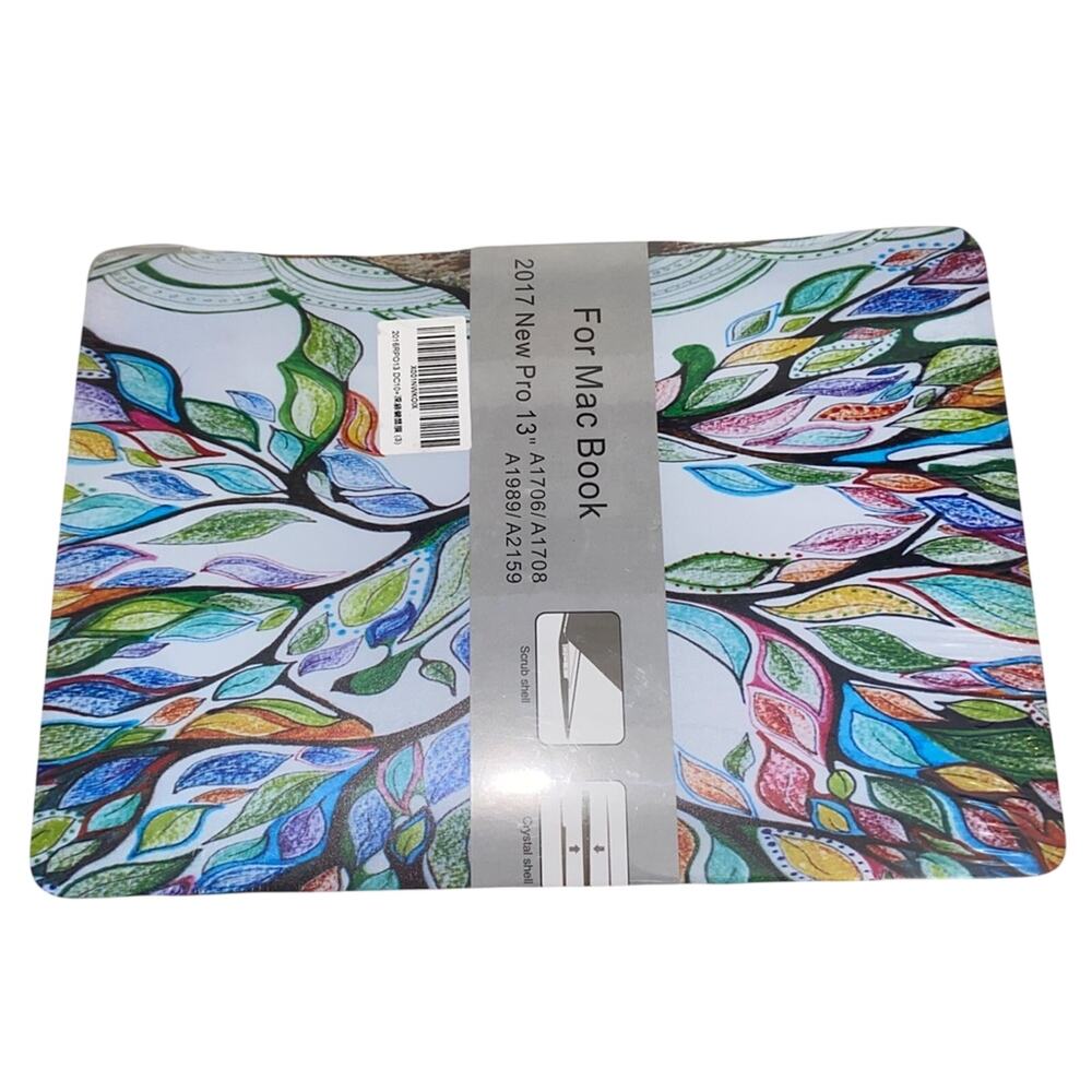 MacBook Pro 13 Case A1706 A1708 A1989 A2159 Colorful Leaf Cover NWT